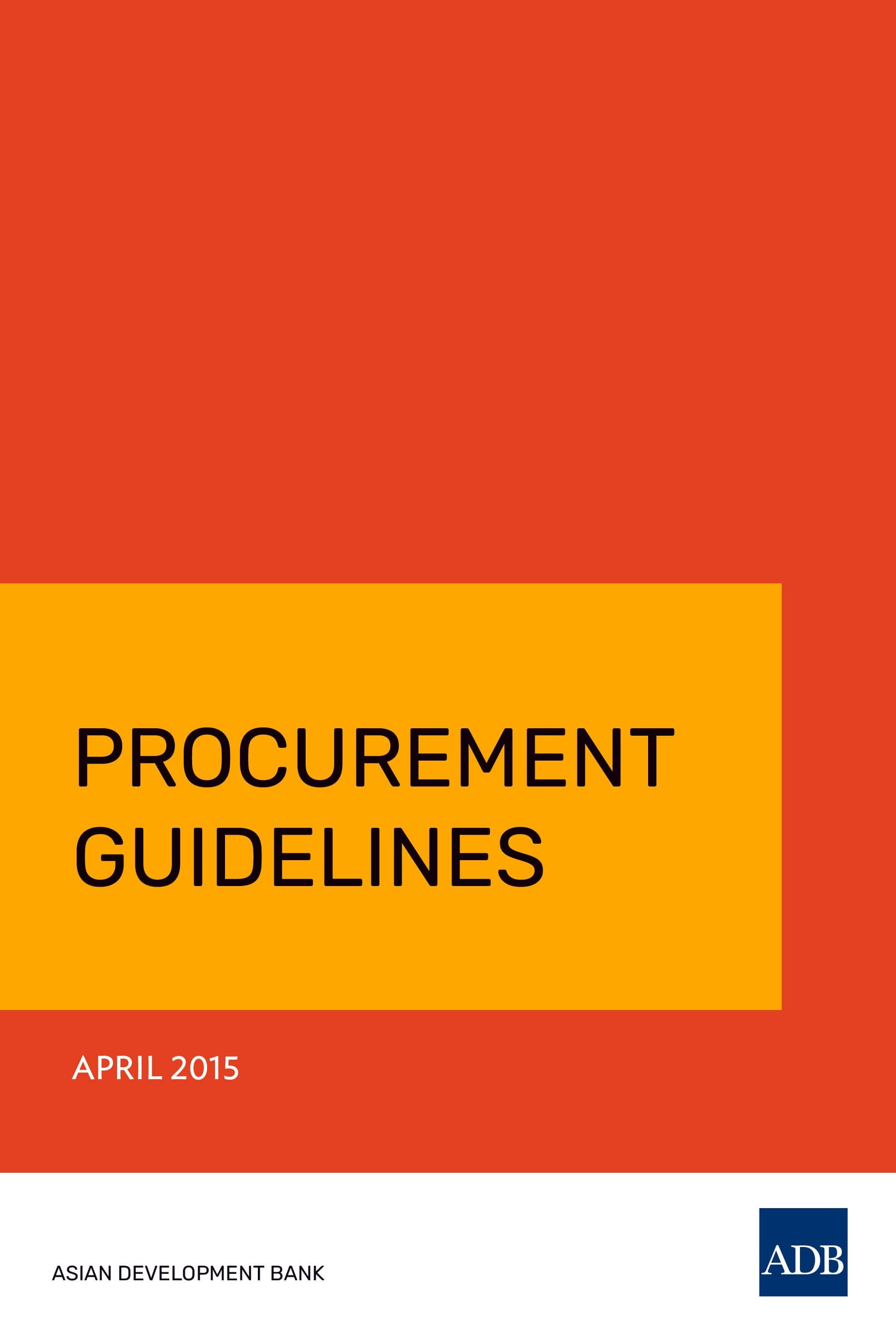ADB Procurement Guidelines, 2015